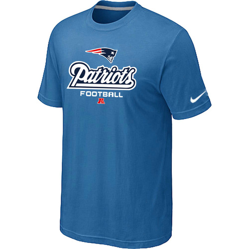 Nike New England Patriots Critical Victory NFL T-Shirt - Light Blue